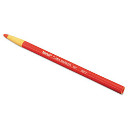 Markal China Markers, Paper-wrapped Tip, Red