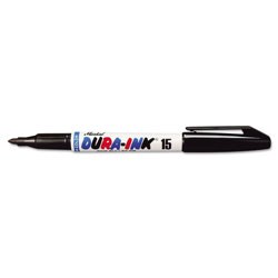 Markal Dura-Ink® 15 Markers, Black, 1/16 in, Felt