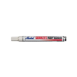 Markal Galvanizer's Removable Paint Marker, White, Medium Tip, Bullet