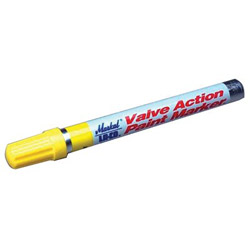 Markal PAINT-RITER® VALVE ACTION® Paint Marker, Aluminum, 1/8 in Tip, Bullet