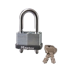 Master Lock Company No. 510 Warded Adjustable Shackle Padlocks, 9/32 in Diam., 5/8 in L X 13/16 in W
