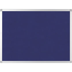 MasterVision™ Bulletin Board, Blue Fabric, 36 inWx48 inLx1/2 inH, Blue