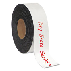 MasterVision™ Dry Erase Magnetic Tape Roll, White, 2 in x 50 Ft.
