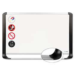 MasterVision™ Porcelain Magnetic Dry Erase Board, 48x96, White/Silver