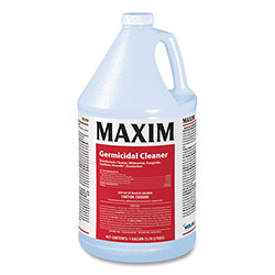 Maxim Germicidal Cleaner, Lemon Scent, 1 gal Bottle, 4/Carton