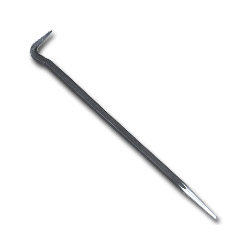 Mayhew Tools Rolling Head Pry Bars, 1/2 in Hex, 5/8 in 90° Chisel; Straight Tapered Tip, 16 in