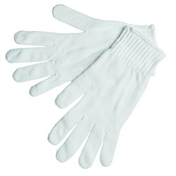 MCR Safety Multipurpose String Knit Gloves, Medium, Knit Wrist, Heavy Weight, Natural