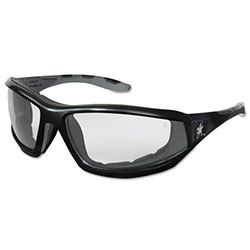 MCR Safety Reaper Protective Eyewear, Clear Lens, Duramass Anti-Fog, Black Frame