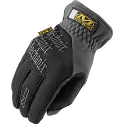 Mechanix Wear FastFit® Glove, Spandex, Synthetic Leather, TrekDry®, Tricot, Black, Large