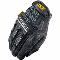 Mechanix Wear M-Pact® Mechanics Glove, Armortex®/D3O®/EVA Foam/Synthetic Leather/TPR/TrekDry®, Size 9, Black/Gray