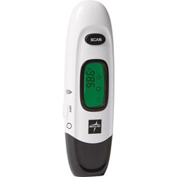 Medline Forehead Thermometer, No Touch, 3-3/10 inWx7-1/4 inLx1-2/5 inH