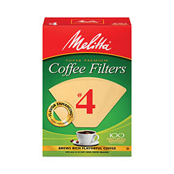Melitta Melitta Coffee Filters, #4, 8 to 12 Cup Size, Cone Style, 100 Filters/Pack, 3/Pack