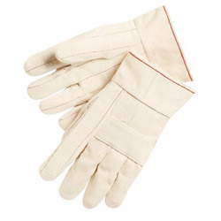 Memphis Glove Canvas Double Palm and Hot Mill Gloves, Cotton/Unlined, Beige, Large