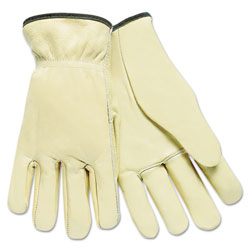 Memphis Glove Unlined Drivers Gloves, Premium Grade Cowhide, Large, Keystone Thumb, Beige