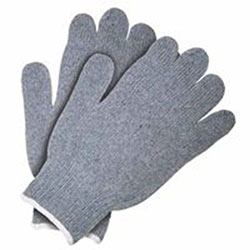 Memphis Glove Heavy Weight String Knit Gloves, Small, Knit-Wrist, Gray
