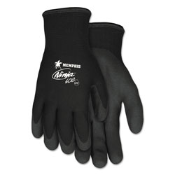 Memphis Glove Ninja® Ice HPT® Palm/Fingertip Coated Insulated Work Gloves, X-Large, Black