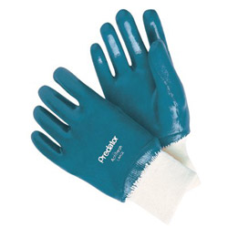 Memphis Glove Predator® Nitrile Coated Gloves, Large, Blue