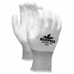 Memphis Glove NXG® PU Coated Work Gloves, Large, White