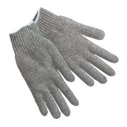 Memphis Glove Knit Gloves, Large, Hemmed, Heavy Weight, Gray