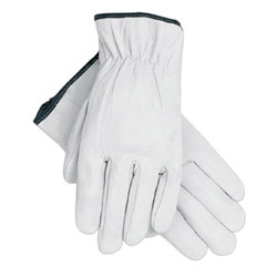Memphis Glove Premium-Grade Leather Driving Gloves, Goatskin, X-Large, Unlined, Straight Thumb, White