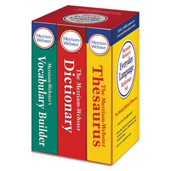 Merriam-Webster Everyday Language Reference Set, Dictionary, Thesaurus, Vocabulary Builder