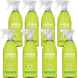 Method Products All Surface Cleaner, Lime & Sea Salt, 28 oz Bottle, 8/Carton