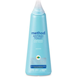 Method Products Antibacterial Toilet Cleaner, Spearmint, 24 oz Bottle, 6/Carton