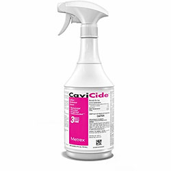 Metrex Cavicide Disinfectant Cleaner, Ready-To-Use Spray, 24 fl oz (0.8 quart), 12/Carton