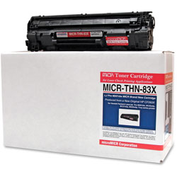Micromicr MICR Toner Cartridge, Alternative for HP 83X, Laser, 2200 Pages, Black, 1 Each