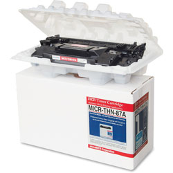 Micromicr MICR Toner Cartridge, Alternative for HP 87A, Laser, 9000 Pages, Black, 1 Each