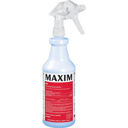 Midlab Germicidal Spray Cleaner, Ready-To-Use Spray, 32 oz, Lemon Scent,12 / Carton