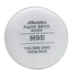 Moldex 8000 Series Particulate Filter, Non-Oil Based Particulates, N95, White