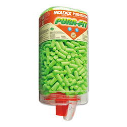 Moldex PlugStation® Earplug Dispenser, Disposable Plastic Bottle, Foam Earplugs, Bright Green, Pura-Fit®