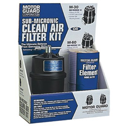 MotorGuard Compressed Air Filter Kit, 2 Elements/Mounting Hardware, 1/4 in(NPT), Sub-Micronic