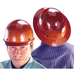 MSA Skullgard Protective Caps and Hats, Staz-On, Cap, Lamp Bracket/Cord Holder, Tan