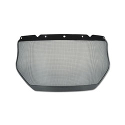 MSA V-Gard® Accessory System Mesh Visor, Uncoated, Silver, 17 in L x 8 in H