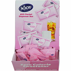 N'Joy Pink, Saccharin, Packet, 0.040 oz (1.1 g), Saccharin, 400/Box