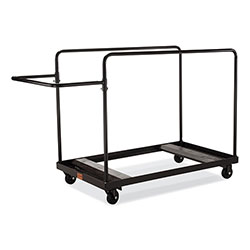 National Public Seating Folding Table Dolly for Round Tables, 660 lb Capacity, 40.5 x 28 x 61.5, Brown