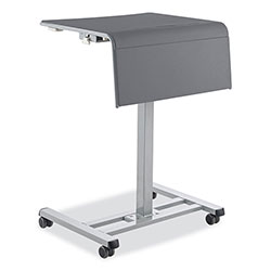 National Public Seating Sit-Stand Student Desk Pro, 23.5 in x 19.5 in x 28.5 in to 41.75 in, Charcoal Gray
