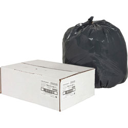 Nature Saver Recycled Black Trash Bags, 16 Gallon, Box of 500