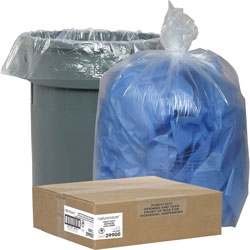 Nature Saver Trash Can Liners, Rcycld, 33 Gal, 1.25mil, 33 in x 39 in, 100/BX, CL
