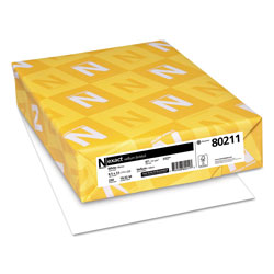 Neenah Paper Exact Vellum Bristol Cover Stock, 94 Bright, 67lb, 8.5 x 11, White, 250/Pack