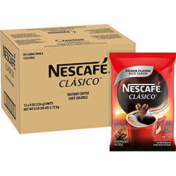 Nescafe Clasico Dark Roast Instant Coffee, Dark, 8 oz