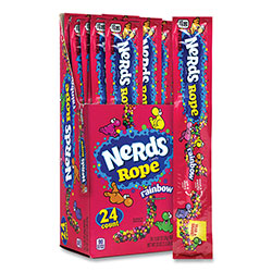 Nestle Nerds Rope Candy, Fruity, 0.92 oz Individually Wrapped, 24/Carton