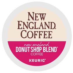 New England Coffee Donut Shop Blend K-Cup Pods, 24/Box