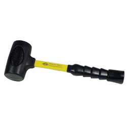 Nupla Power Drive Dead Blow Hammers, 1 lb Head, Yellow