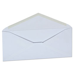 Office Impressions White Envelope, #10, Commercial Flap, Gummed Closure, 4.13 x 9.5, White, 500/Box