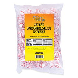 Office Snax Candy Assortments, Soft Peppermint Puffs, 22 oz Bag