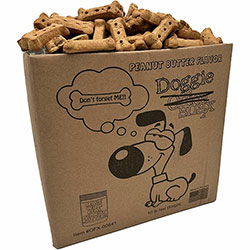 Office Snax Doggie Biscuits, Peanut Butter, 10 lb Box