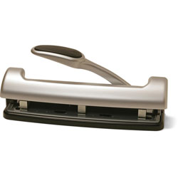 Officemate Adjustable 2/3 Hole Puncher w/ Lever Handle, 15 Sheet Capacity